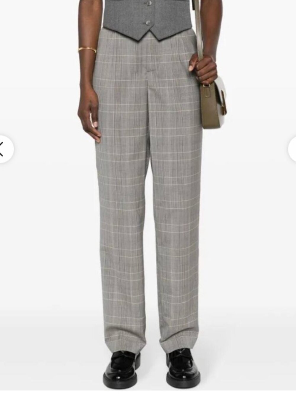 Zadig & Voltaire Pura Check Pants Gris Plaid FR38 NWT French Designer